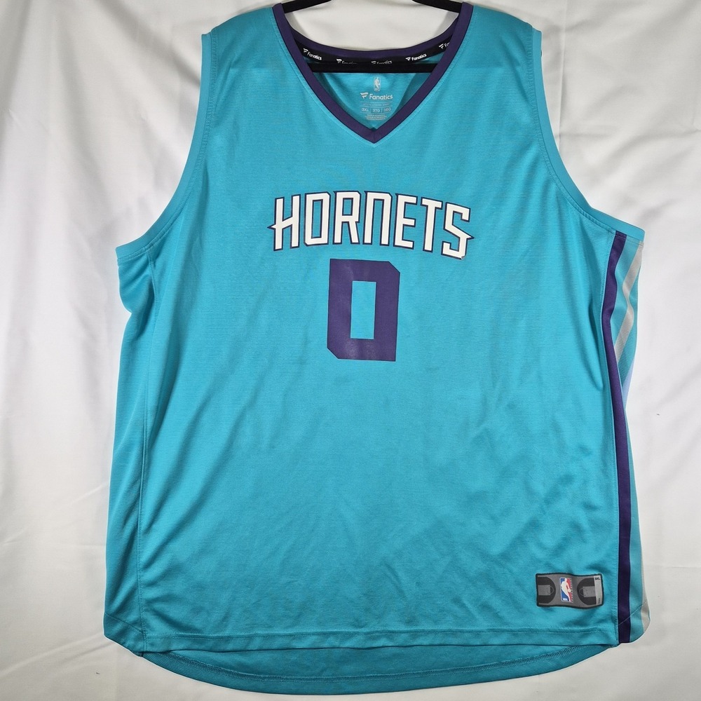 Miles Bridges Hornets Jersey 3XL Charlotte NBA Fanatics Teal Basketball Mens 0